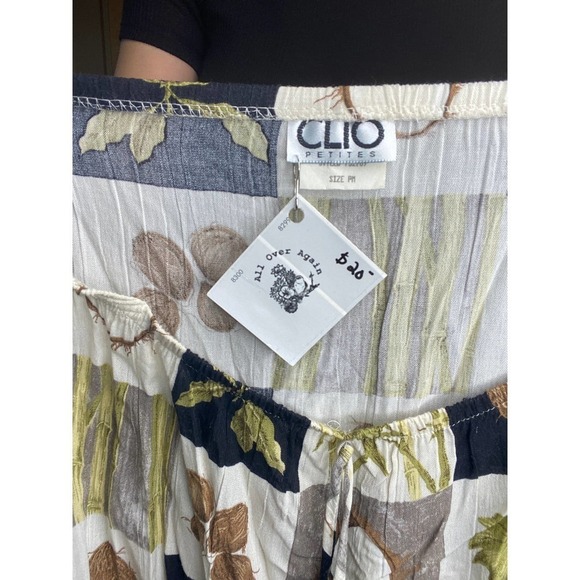 VINTAGE Petite Coconut Unique Skirt - Picture 3 of 4